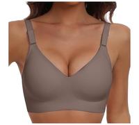 Generisch 2026 Neuzugänge Kabelloser Push-Up-BH mit voller Abdeckung für Frauen, Nahtlose BHS mit weicher Unterstützung, Normale große Größe (Coffee, XXXL)
