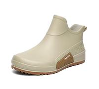 Generisch 2026 Regenschuhe für Damen. Bequeme Slipper für alle Jahreszeiten. Perfekt für Regentage. Modisches Design. Ideal für Freizeitoutfits Regenmäntel. (Beige, 37)