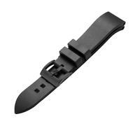 Generisch 21 mm Uhrenarmband aus Silikonkautschuk, kompatibel mit Rado Captain Cook Taucherarmband, Schwarz, Grün, Blau, das(Black black,20mm)