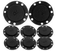 Generisch 4 Paar Magnetische Knöpfe für Kleidung mit 8 Löchern Runde Dekorative Magnetverschlüsse aus Kunststoff und Magnet Praktisch zum Nähen und Herstellen von Jacken