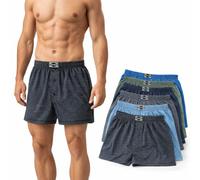 Generisch 6 Paar Herren Boxershorts Unterhosen Unterwäsche mit Eingriff in Normalgröße und Übergröße Gr.5(S)-13(6XL) gestreift (DE/NL/SE/PL, Alphanumerisch, 3XL, Regular, Regular, 6)