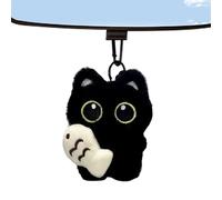 Generisch 8cm Lustiger Katze Plüsch Schlüsselanhänger Katzen Schlüsselanhänger Plüsch Schöner Keychain für Taschen Rückspiegel & Schlüssel Süße Cartoon Katze als Geschenk für Katzenliebhaber