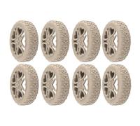 Generisch 8X Silicon Kofferradschutz | Lärmreduzierende Zaubererabdeckungen für Gepäckspinner | Dekorative Blumentextur Roller -Schuhe, Reisetasche Teile, Easy Fit Ersatzzubehör