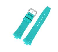 Generisch 9 mm Fluorkautschuk FKM Uhrenarmband Schnellverschluss Armband Wasserdichtes Kompatibel mit CITIZEN NJ0150 NJ0151ME(Cyan)