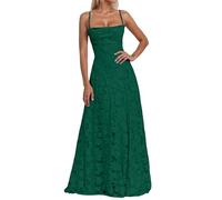Generisch Abendkleid Damen Lang, Brautjungfernkleider mit Floralem Jacquard, Lange Kleider für Hochzeit, Elegantes Spaghettiträger Ballkleid, Langes Kleid für Hochzeitsgast, Abschlusskleid Abiball