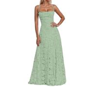 Generisch Abendkleid Damen Lang, Brautjungfernkleider mit Floralem Jacquard, Lange Kleider für Hochzeit, Elegantes Spaghettiträger Ballkleid, Langes Kleid für Hochzeitsgast, Abschlusskleid Abiball