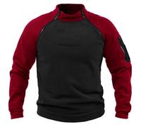 Generisch Activewear FüR Herren Fleecepullover Herren Outdoor Tactical Sweatshirt Warme Combat Fleece Langarmshirt Winter MilitäR Pulli Leichte Sweater Tops Vintage Pullover