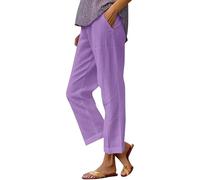 Generisch Angebote des Tages Heute Sale Deals of The Day Women Leinen Hose Damen Sommer Damenhose Aus Baumwolle Leinen Mit Lockerer Hose Weit Sale Angebote
