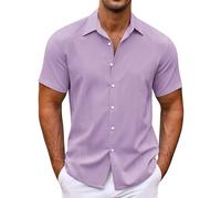 Generisch Anzug Hemd Herren weiß Oktoberfest Hemd Herren Kleidung Herren Hemd Herren Kurzarm weiß bügelfreie Hemden Herren baumwollhemd Herren Kurzarm Outdoor Kleidung 4XL bügelfreie Hemden günstig