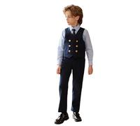Generisch Anzug Junge,Elegante Herren-Weste Elegante Herrenhose Formelles Outfit Schul-Ensemble