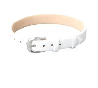 Generisch Armband Herren Leder, Damenarmband Aus Echtem Leder, Verstellbar, Handgefertigt, Mit Schnalle, Punk, Stapelbare Steigbügelriemen, Charmanter Schmuck Für Frauen, Teenager-Mädchen, Weiß