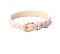 Generisch Armband Herren Leder, Damenarmband Aus Echtem Leder, Verstellbar, Handgefertigt, Mit Schnalle, Punk, Stapelbare Steigbügelriemen, Charmanter Schmuck Für Frauen, Teenager-Mädchen, Rosa (