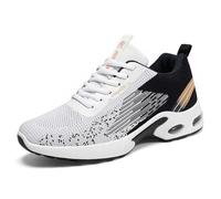 Generisch Atmungsaktive Freizeit-Sneaker für Herren zum Gehen, Laufen Wandern. Leichte, Bequeme Sportschuhe zum Reinschlüpfen für den Alltag mit Jeans, Shorts Hosen für die ganze Saison (Black, 40)