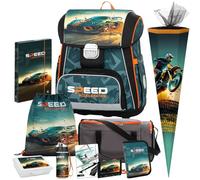 Generisch Auto - Speed Acceleration - Race - OxyBag PREMIUM Schulranzen-Set (10 teilig mit Sporttasche und Schultüte)