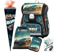 Generisch Auto - Speed Acceleration - Race - OxyBag Premium Schulranzen-Set (5 teilig mit Schultüte)