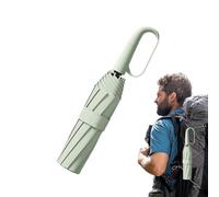 Generisch Automatischer Regenschirm - Schlagstoff, Ringschnalle, kompakter Reiseschirm | UV-Schutz, schwarzer Kleber, robuster und winddichter Sonnenschirm für Camping, Wandern, Outdoor, Reisen