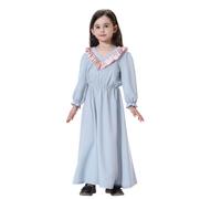 Generisch Baby Mädchen Gebetskleidung Langarm Kleider Elegantes langes Kleid für Teenager-Mädchen ethnische Abaya lässiges süßes Partykleid Grey 18-24 Monate