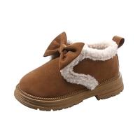 Generisch Baby Schuhe für Mädchen Warmer Plüsch Fleece Stiefel - Anti-Rutsch Winter Boots Weiche Sohle Wanderschuhe Stilvolle knöchelwarme Outdoor-Stiefel für kalte Jahreszeit
