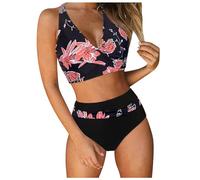 Generisch Badeanzug Damen Sport Bikinis & Taillenslips für Bikini Push up Oberteil schwarz String Tanga Set bauchweg mit bügel mädchen 134 Tankini einzeln Schwangerschaft Glitzer Jumpsuit sexy Kinder