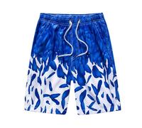 Generisch Badehose Herren XXL Badehosen verstellbarem Freizeit Herren Badehose lang blau Farbvarianten kurz Hose rot Shorts Badeshorts Schwimmhose Enge