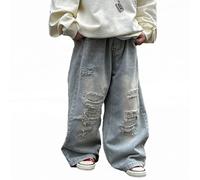 Generisch Baggy Hose Jungs - Cargohose Hose Mode Jungen Bündchenhose Frühling Elastisch Lässig Sommer Jungenhose Kleinkind Baby Jungen Jogginghose Solid Elastisch