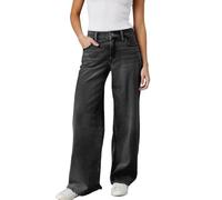 Generisch Baggy Jeans Damen Low Waist - Jeanshose Weites Bein Denimhose Große Größen Stretch Hose Jogginghose Y2K Jeanshosen Oversized Freizeithose Locker Sweathose Teenager-Mädchen Streetwear