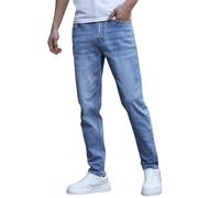 Generisch Baggy Jeans Herren Vintag Jeanshose Teenager Jungen Skateboard Hosen Streetwear Denim Pants Slim BIK Hose Herren Hosen Stretch Elastisch Jeans Straight Chino Hose Herren Stretch üBergrößE