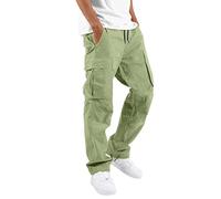 Generisch Baggy Jogginghose Herren, rote Jogginghose Herren, Sporthose lang Baumwolle Freizeithose Baumwolle bunt Trainingshose lang Cargohosen tennishose