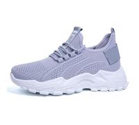 Generisch barfußschuhe Damen Alltag Schuhe Sneakers Sommer Orthopädische Schuhe Elegant rutschfeste Walkingschuhe Atmungsaktive Breite Füße Laufschuhe Arch Support orthofeet Damen Grey 37