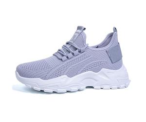 Generisch barfußschuhe Damen Alltag Schuhe Sneakers Sommer Orthopädische Schuhe Elegant rutschfeste Walkingschuhe Atmungsaktive Breite Füße Laufschuhe Arch Support orthofeet Damen Grey 37
