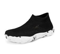 Generisch Barfußschuhe Damen Sport rutschfest Traillaufschuhe Slip-On Wanderschuhe Leicht Strick Wasserschuhe Barfuss Schuhe Mit Weichen Sohle Schnell Trocknend Badeschuhe Schlupfschuhe