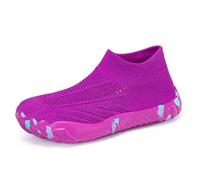 Generisch Barfußschuhe Damen Sport rutschfest Traillaufschuhe Slip-On Wanderschuhe Leicht Strick Wasserschuhe Barfuss Schuhe Mit Weichen Sohle Schnell Trocknend Badeschuhe Schlupfschuhe