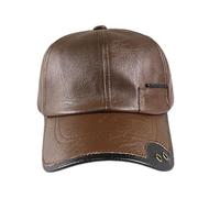 Generisch Baseball Hats for Women - PU Adjustable Windproof Cap | Cold Weather Warm Hat for Girls Youth Teens Hiking Traveling Sports Fishing Camping Picnic Beach Climbing Golfing