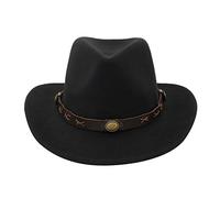 Generisch Basic Bogart Filzhut - Bogarthut Damen/Herren Traditioneller Panamahut Kopfbedeckung Vintage Outdoor Herrenhut Herbst Karneval Gentleman