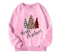 Generisch Bauchfreie Oberteilekinder Jungen und Mädchen Weihnachten Schneeflocke Hoodie Winter warme Weihnachtsdruck Pullover Sweatshirts Oberteil (8-9 Years)
