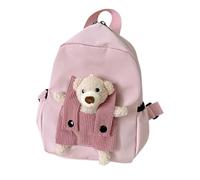 Generisch Bear Backpack, Kindergarten Knapsack, 10.63x8.27in Lightweight Cute Design, Comfortable Adjustable Straps, Spacious Preschool Bag for Boys, Outdoor Trips, Camping, Daily Commute