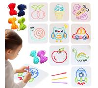 Generisch Beginner Crochet Kit for Adults, Child-Safe Knitting Set, 6.3x6.3 inches, Sewing Project Craft, Educational and Innovative Crochet Set for Children, Boys, and Girls