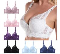 Generisch BH Damen Push Up Spitzen Sexy Büstenhebe mit Bügel Große Größen Sport Damen-BHS Klassische Starker Halt BHS Dirndl Bluse Bequem Weich Maternity Bra Unterwäsche für Alltag