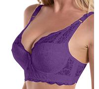 Generisch BH Damen Push Up Spitzen Sexy Büstenhebe mit Bügel Große Größen Sport Damen-BHS Klassische Starker Halt BHS Dirndl Bluse Bequem Weich Maternity Bra Unterwäsche für Alltag