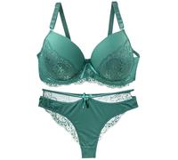 Generisch BH Set Damen Mit BüGel Und Slip, Push Up BH Set, BH Damen Mit BüGel GroßE GrößEn UnterwäSche Set Frauen BH Und Slip Lingerie Atmungsaktiv Unterhosen Tanga Dessous Sets