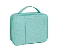 Generisch Bibel-Cover-Hülle, Buchträgerbeutel, Reisebeutel, Robustes Polyestermaterial, Reißverschluss mehrpocketes Design, Bibelstudium und Journaling, 11 x 8 Zoll, Blaue Farbe, 1 Stück