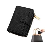 Generisch Bifold Wallet Bifold Coin PU Leather Pocket with ID Window | Card Slots Wallet for Travel Daily Office Casual Camping Commuting Business Trip School