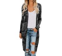 Generisch Black Friday Angebote 2025 Ab Wann Black Friday Angebote Übergangsjacke Damen Große Größen Langarm-Oberbekleidung Für Frauen Hellblaue Strickjacke Damen Kurz Winterjacke Damen Lang Sale