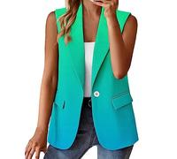 Generisch Blitzangebote Des Tages, Angebote Damen, Damen Weste Sommer Leicht Ärmelloser Damen Mantel Bedruckter Cardigan Anzug Lässige Cardigan Jacke Mit Taschen Damen Mantel Daune, Reise Must Haves