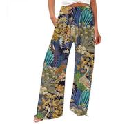 Generisch Blitzangebote des Tages Heute Deals of The Day Weite Sommerhose Damen Leicht Und Luftig High Waist Strandhose Lang Freizeithose Sommer Palazzo Hose Bequem Stoffhose Sale