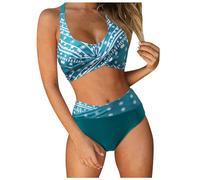 Generisch blusenkleid Damen Bikini bauchweg für Dicke mädchen 152 türkis umstandsbademode Tankini große größen 48 Shapewear stark formend Set mit bügel BH ohne Push up Badeanzug 56