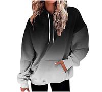 Generisch Bomberjacke Damen, Damen Pullover Rundhals einfabrig Langarmshirt, Oversize Pullover, Kapuzensweatshirt, Oberteile Teenager mädchen, Kapuzenpullover, clean Girl Clothes, Women