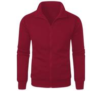 Generisch Bonprix Herrenmode Jacken Herren-Sweatshirt ohne für die Freizeit im Freien. Lockere Passform, einfarbiges Design, perfekt für Winter. Pflegeleichtes, Herren Wintermantel Blau (Red, L)