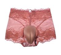 Generisch Boxershorts Damen Spitze Durchsichtig Spitzen Erotisch Trunks Atmungsaktive Transparente Boxer Briefs Weich Unterhose Boxer Shorts Sissy Dessous Weiche Retroshorts Sexy Slip