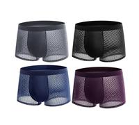 Generisch Boxershorts Herren Baumwolle Unterhosen Männer Retroshorts Unterwäsche Boxer Unterwäsche Weiche und Ideale Passform (Ohne Kratzenden Zettel) 1-er / 2-er / 3-er/ 4-er/ 6-er/ 8-er Pack